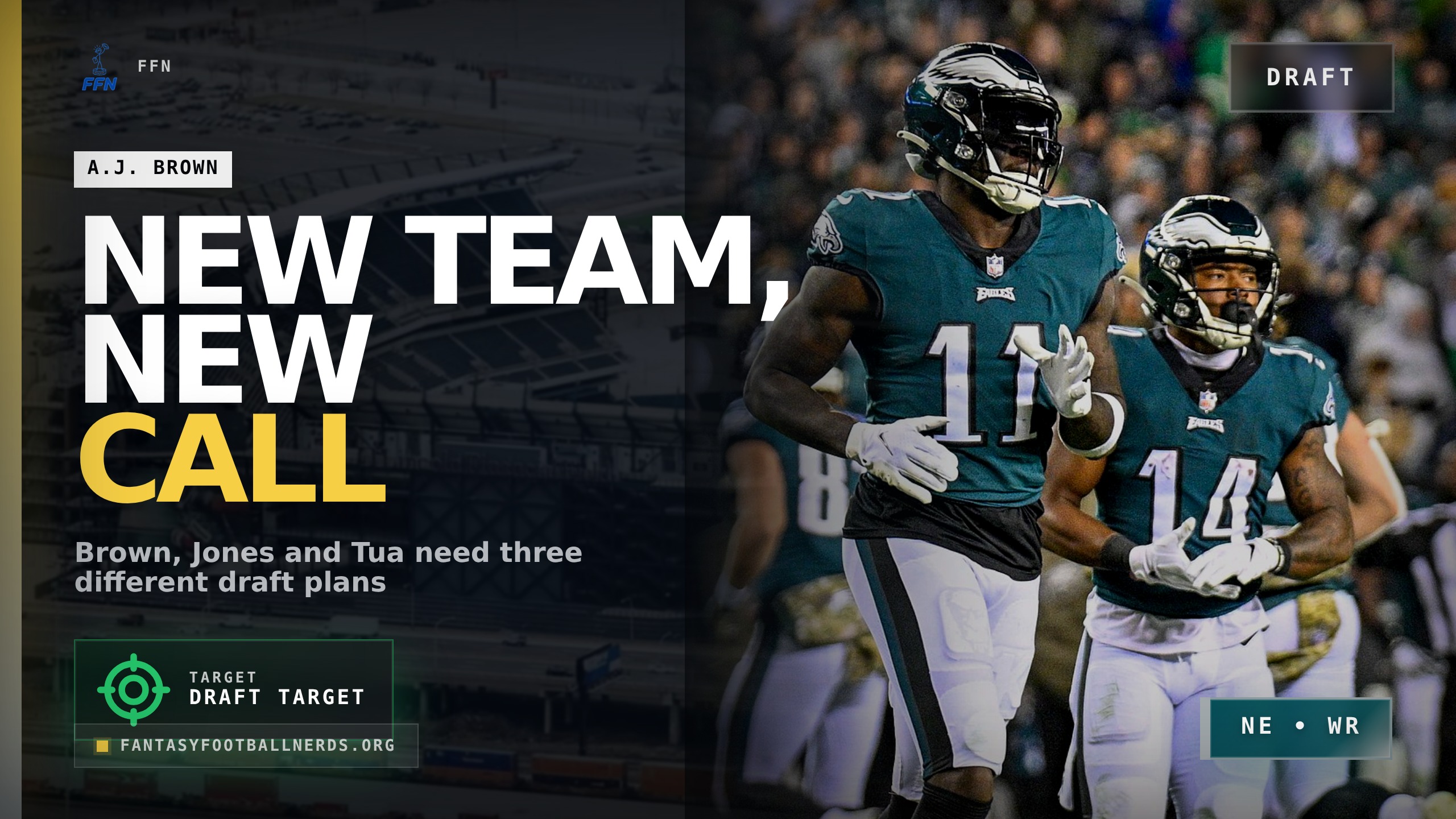 A.J. Brown Leads the New-Team Fantasy Draft Calls
