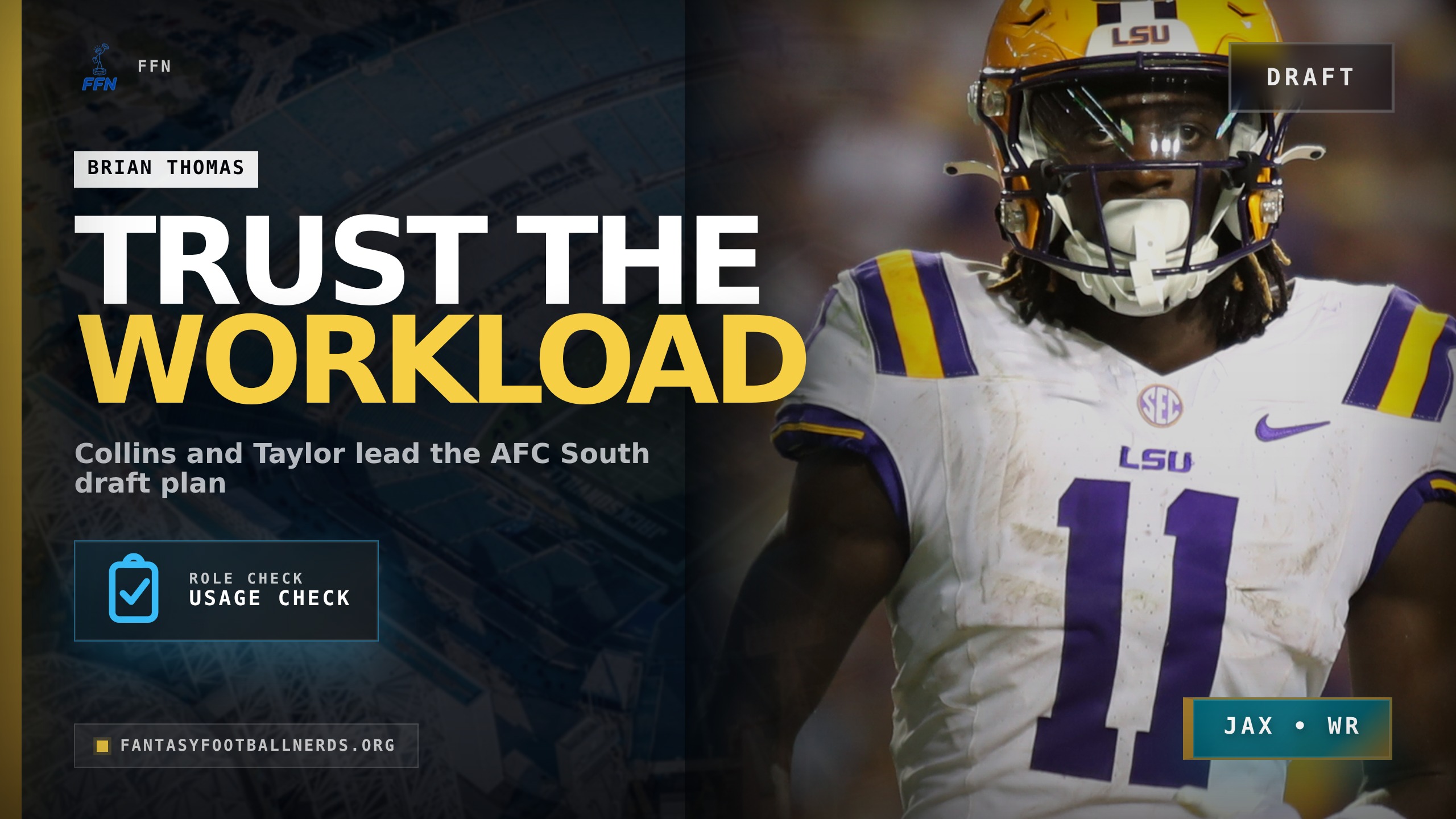AFC South Fantasy Draft: Back the Proven Workloads