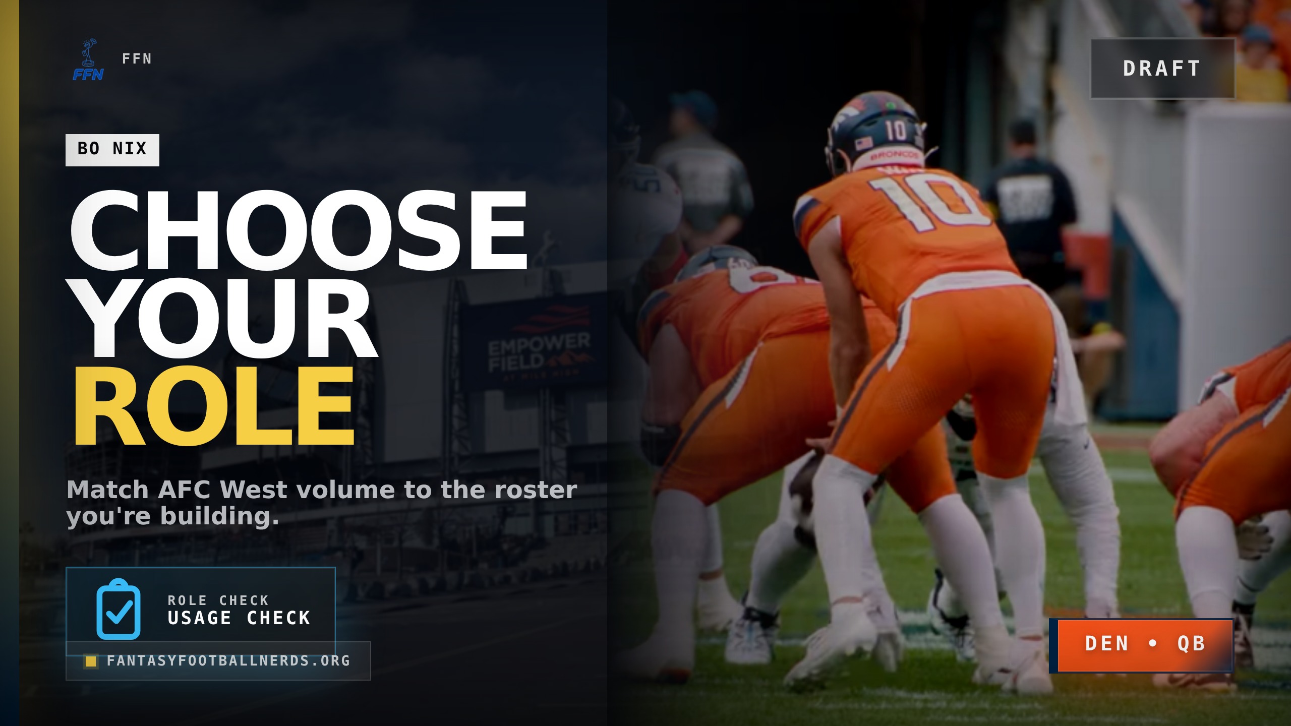 AFC West Fantasy Draft: Which Role Fits Your Roster?