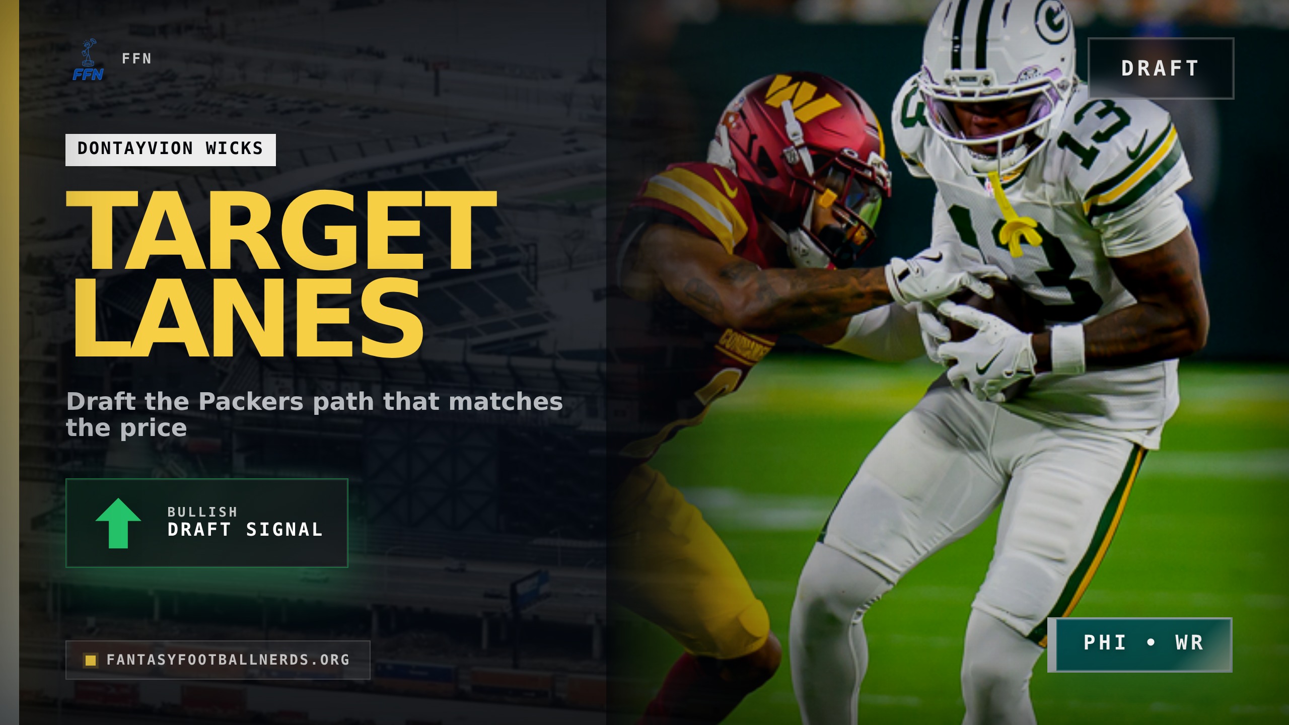 Draft Green Bay by Target Lane, Not One WR Winner
