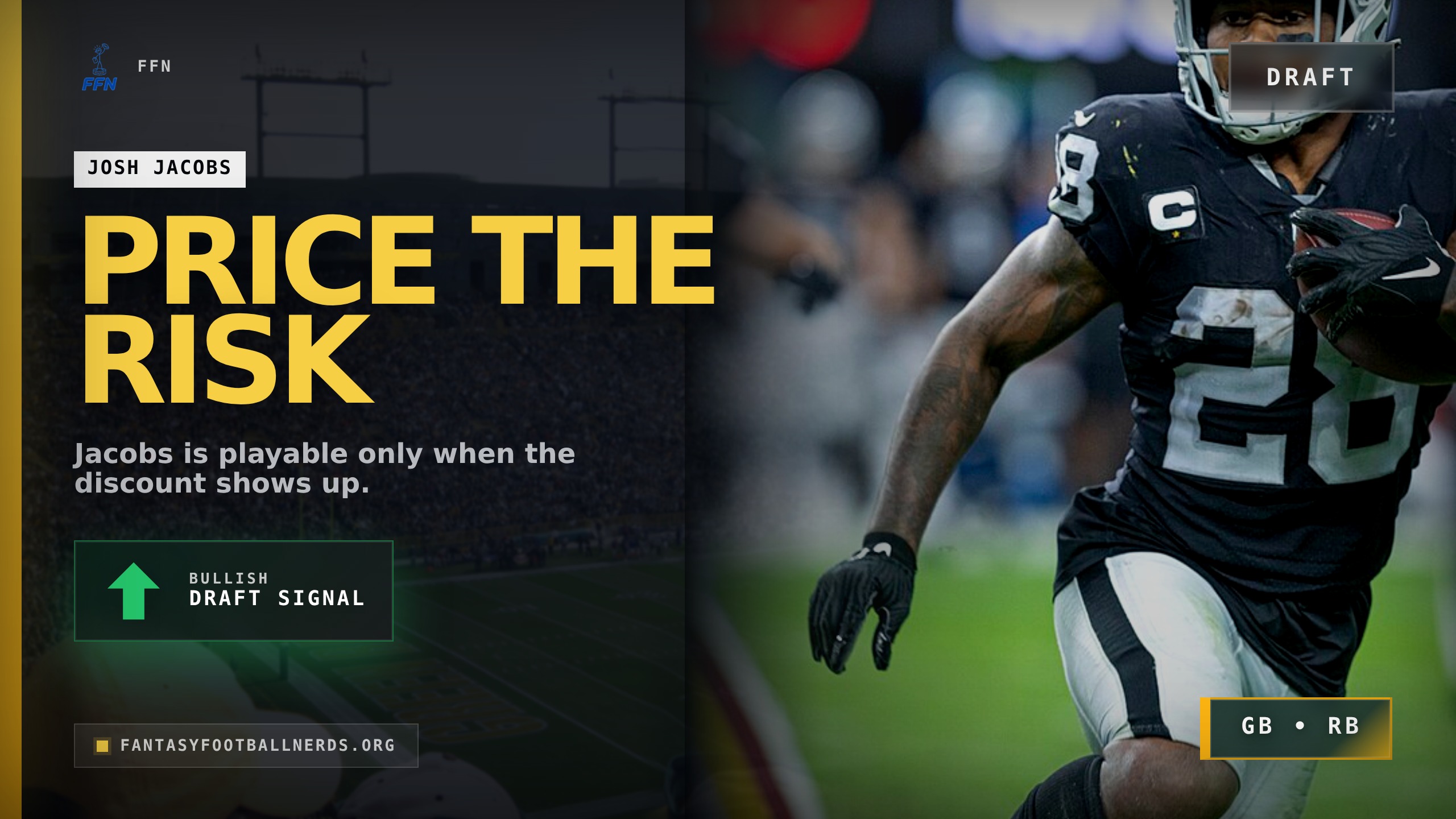 Draft Josh Jacobs Only When the Availability Risk Is Priced In