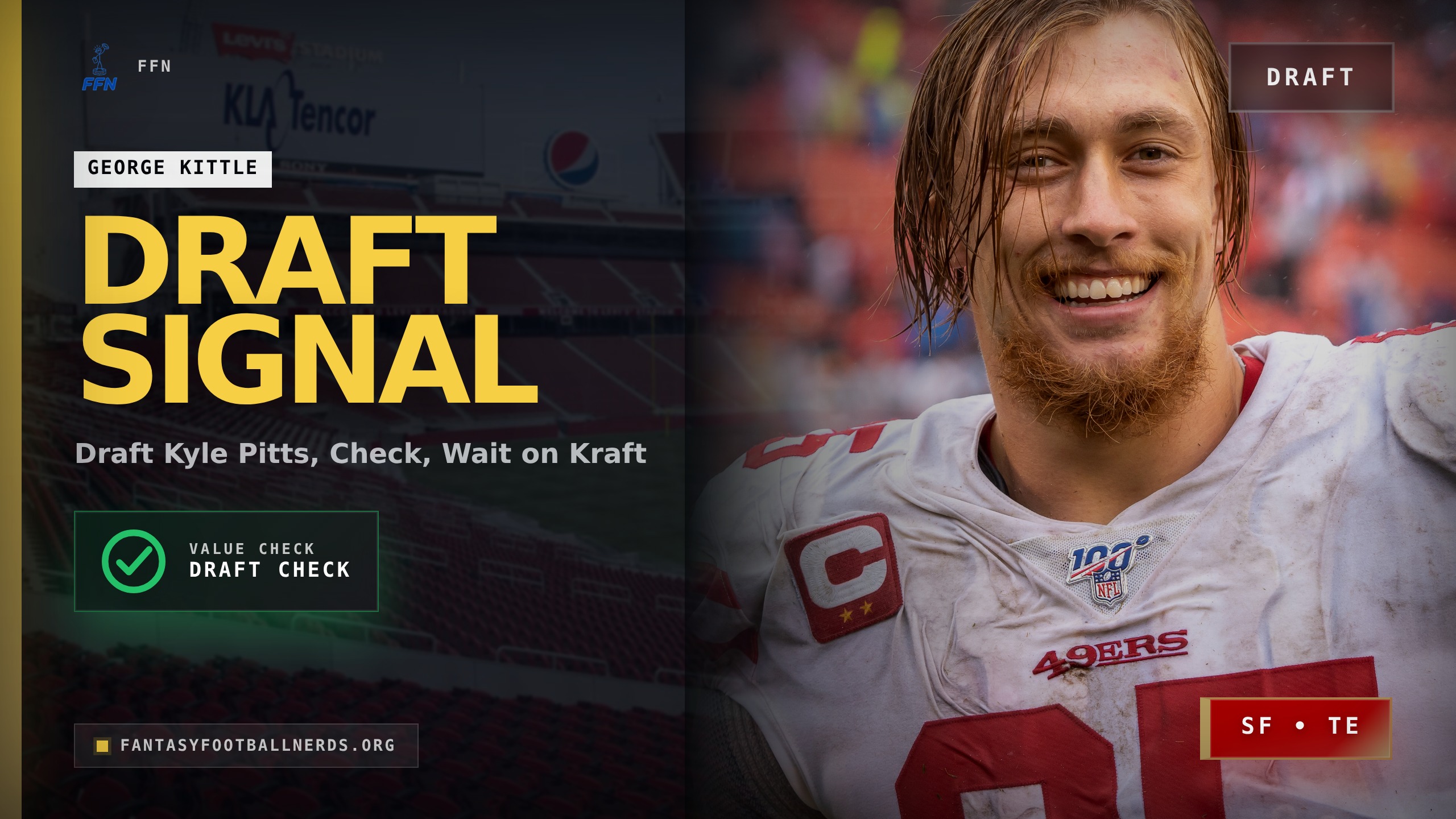 Draft Kyle Pitts, Check George Kittle, Wait on Kraft
