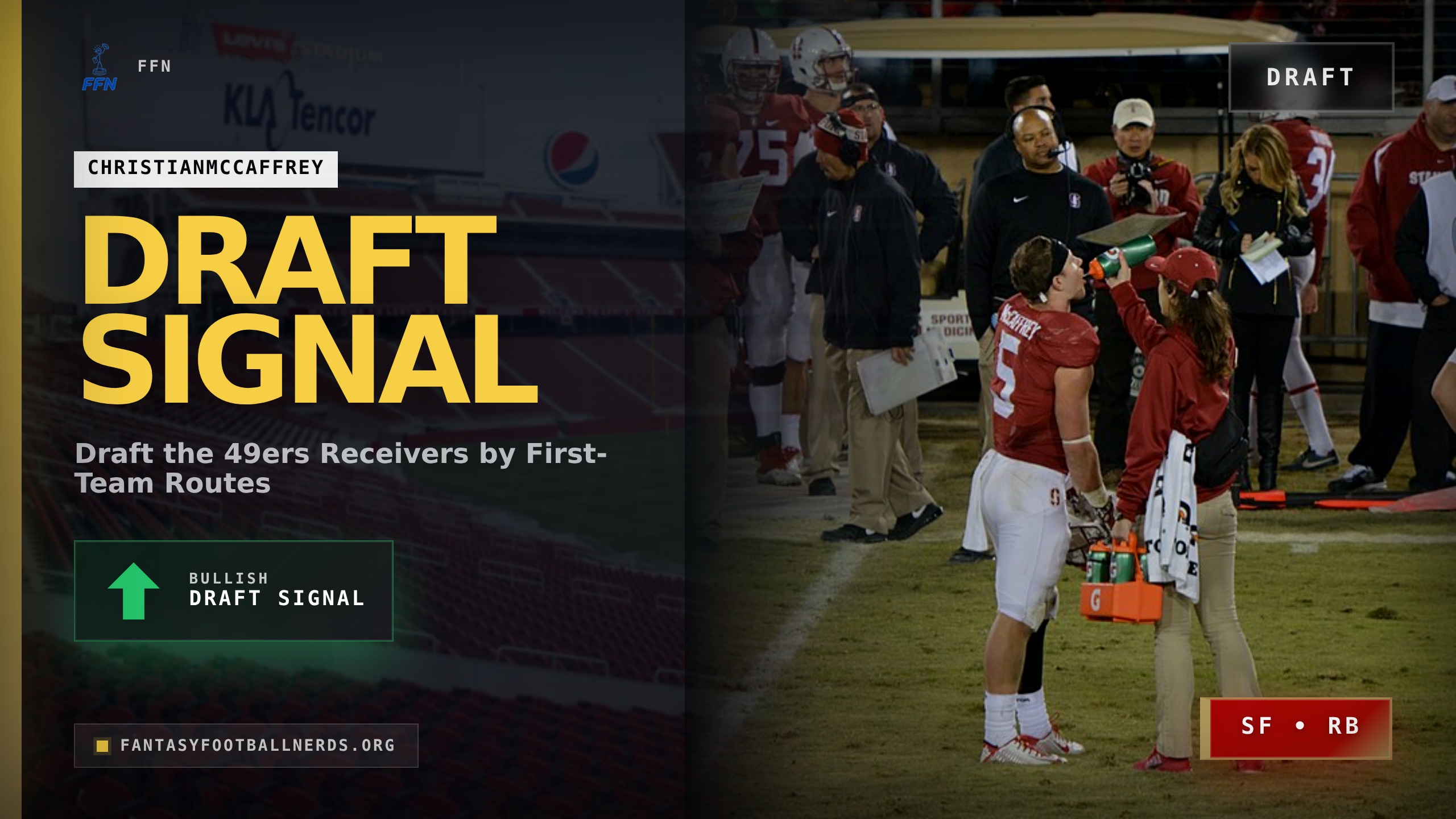 Draft the 49ers Receivers by First-Team Routes