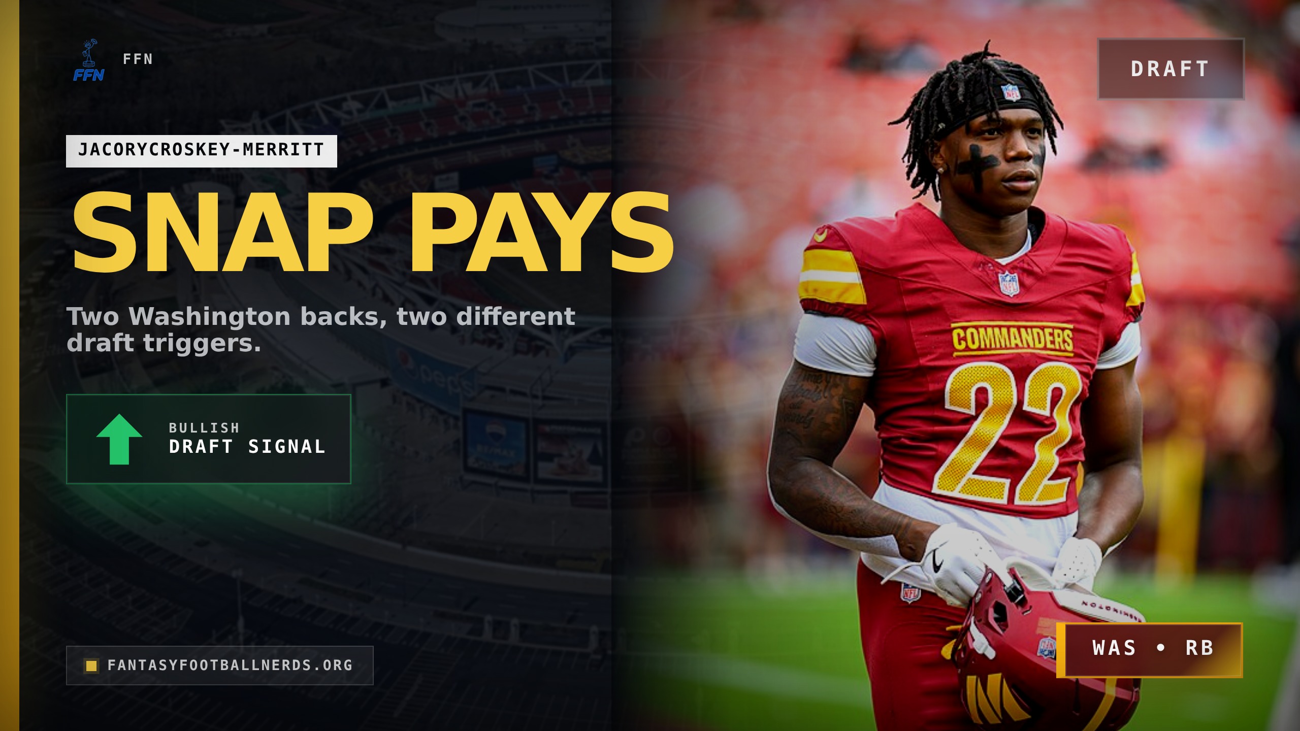 Draft Washington's Backfield by the Snap That Pays