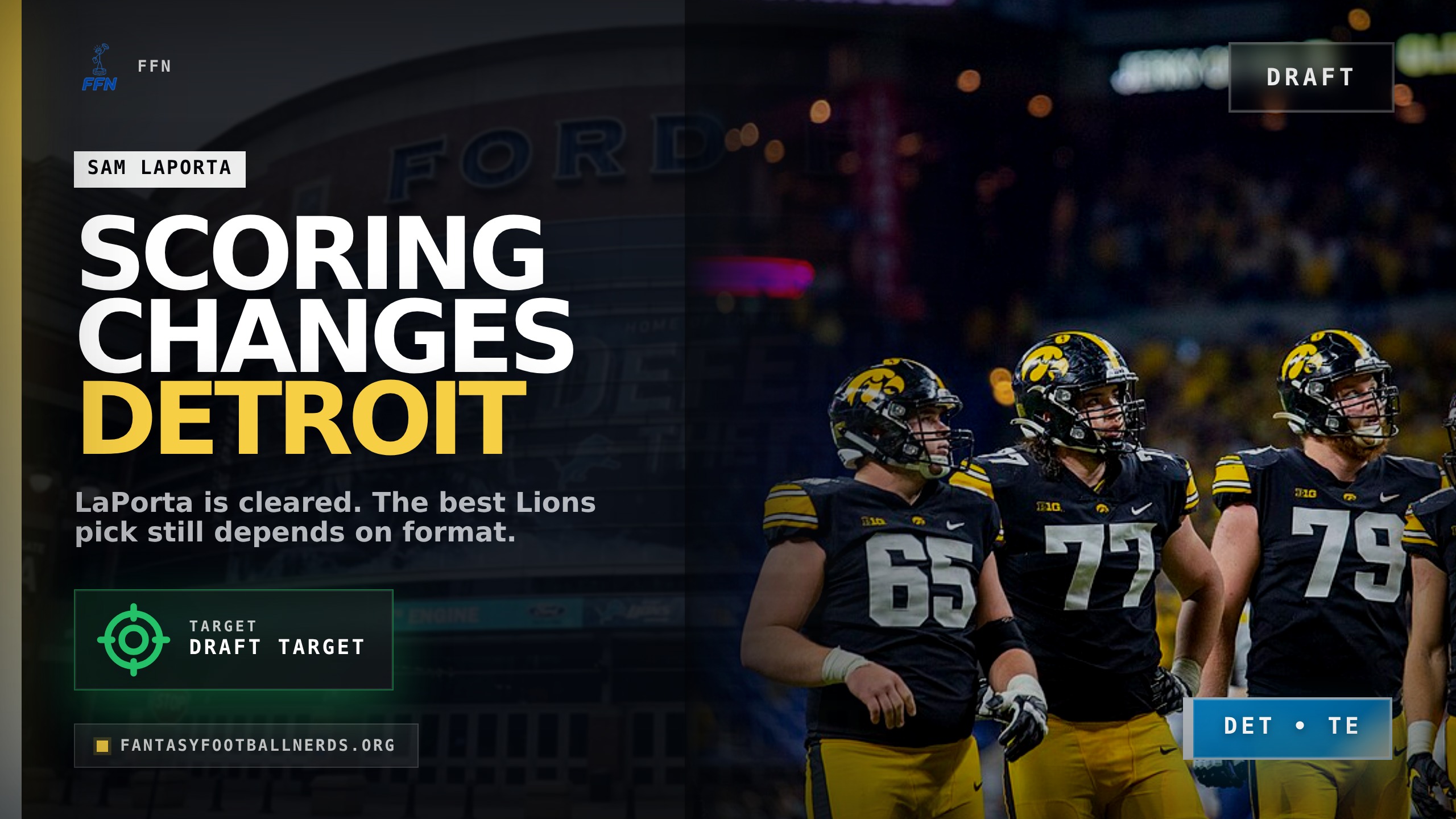 How Scoring Changes Detroit's Fantasy Draft Plan