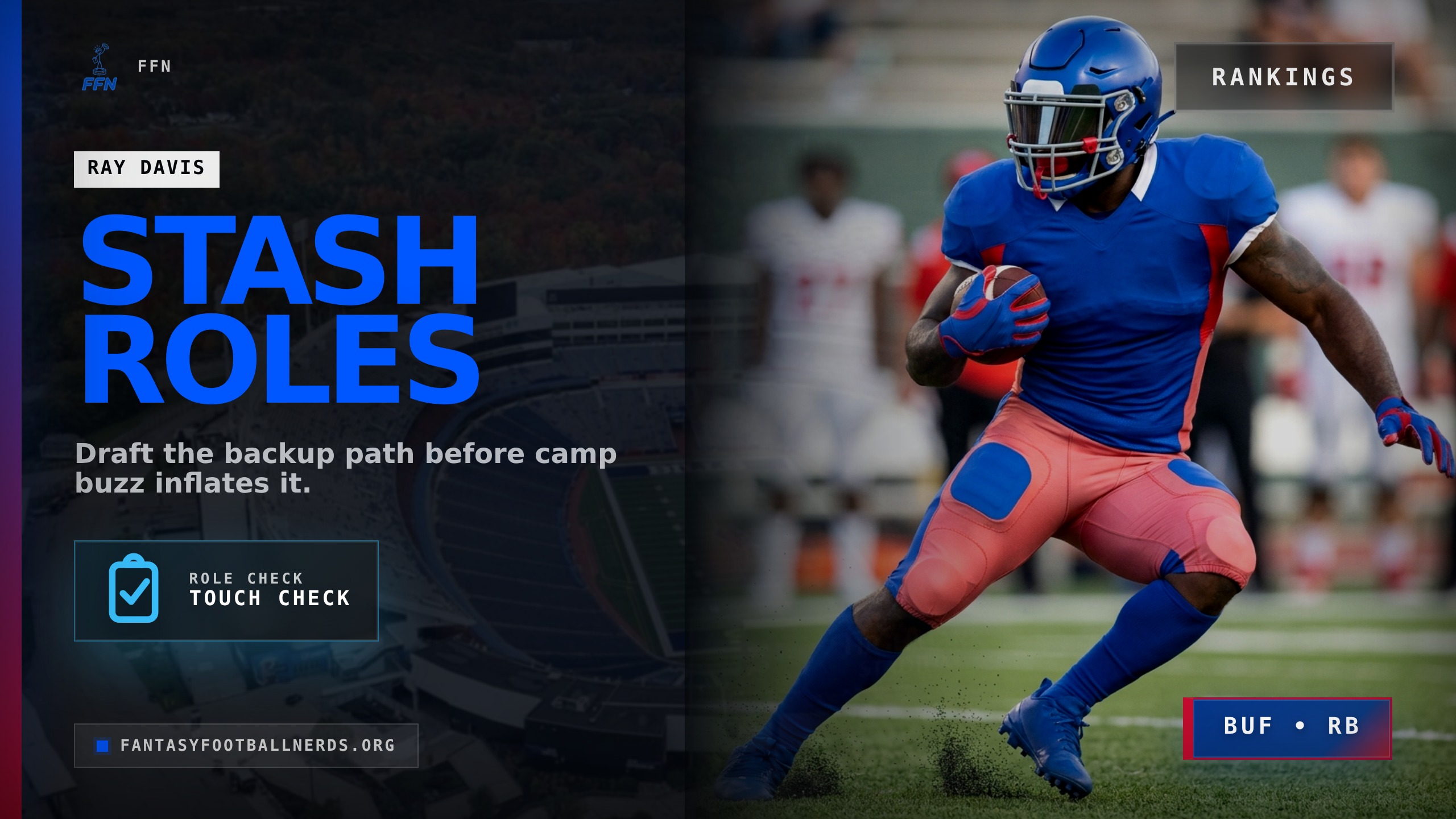 Late RB Stash Board: Role Paths Before Buzz