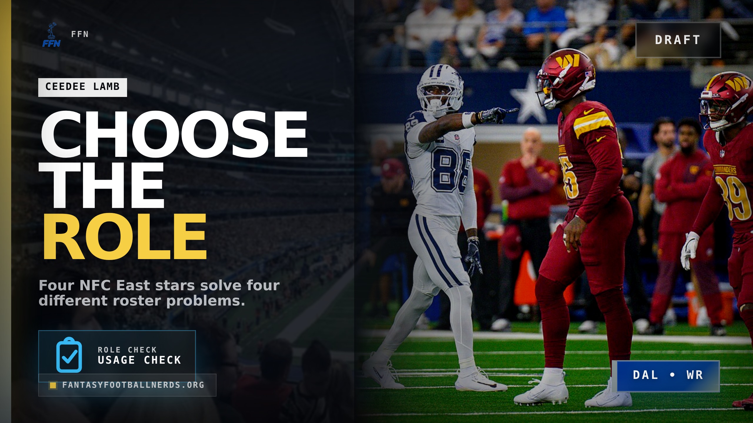 NFC East Fantasy Draft: Four Opportunity Engines