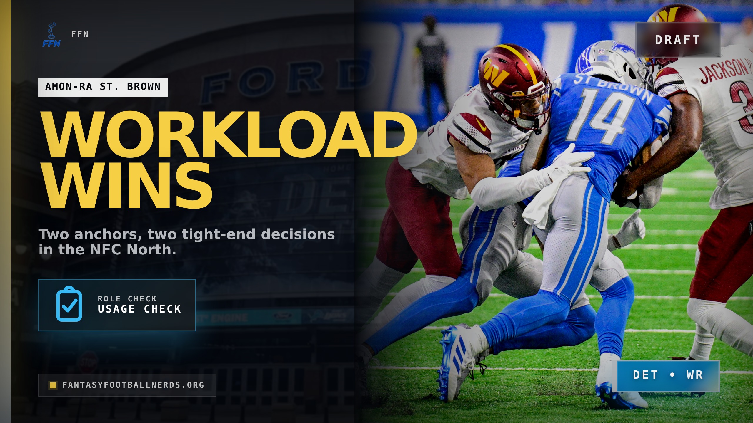 NFC North Fantasy Draft Hinges on Workload