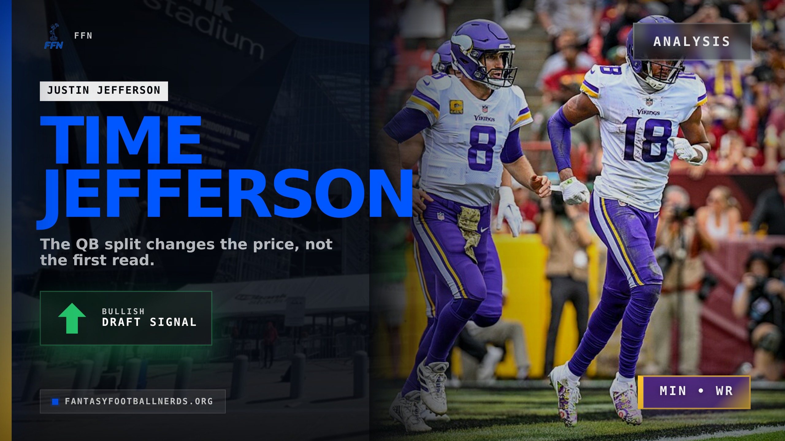 Price Justin Jefferson Around the Vikings QB Decision