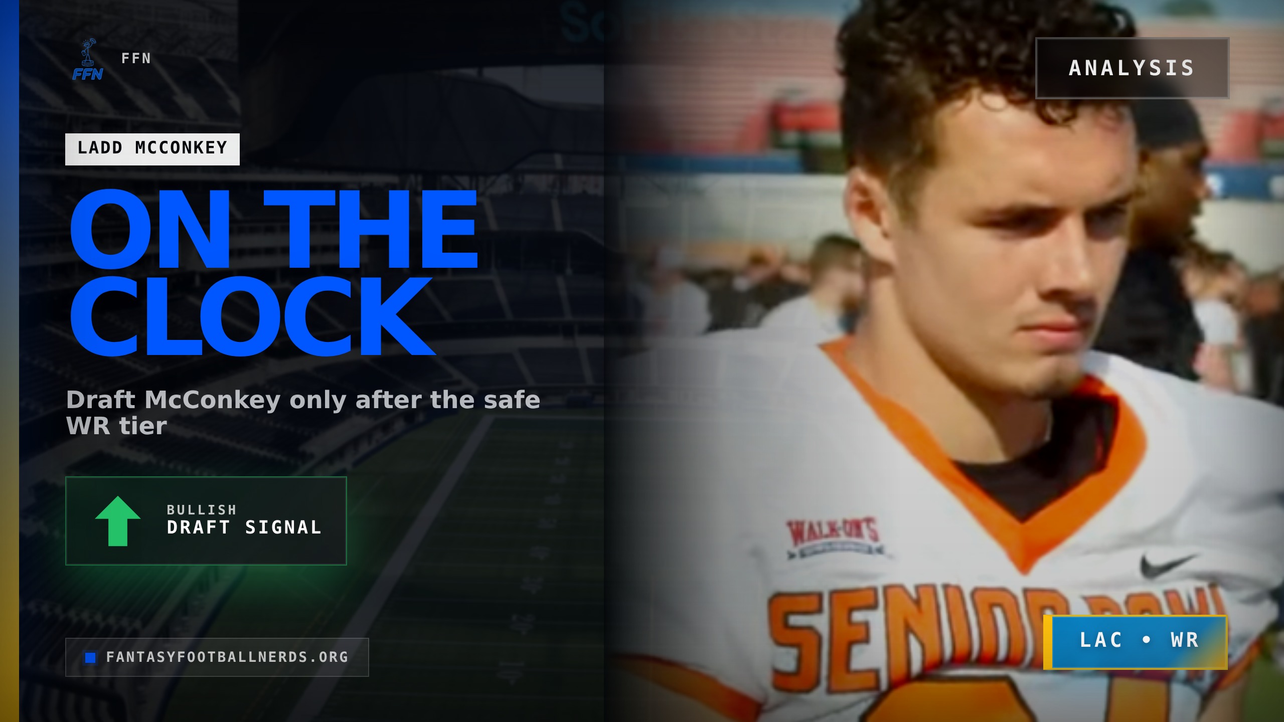 Put Ladd McConkey on the Clock After the Safe WR Tier