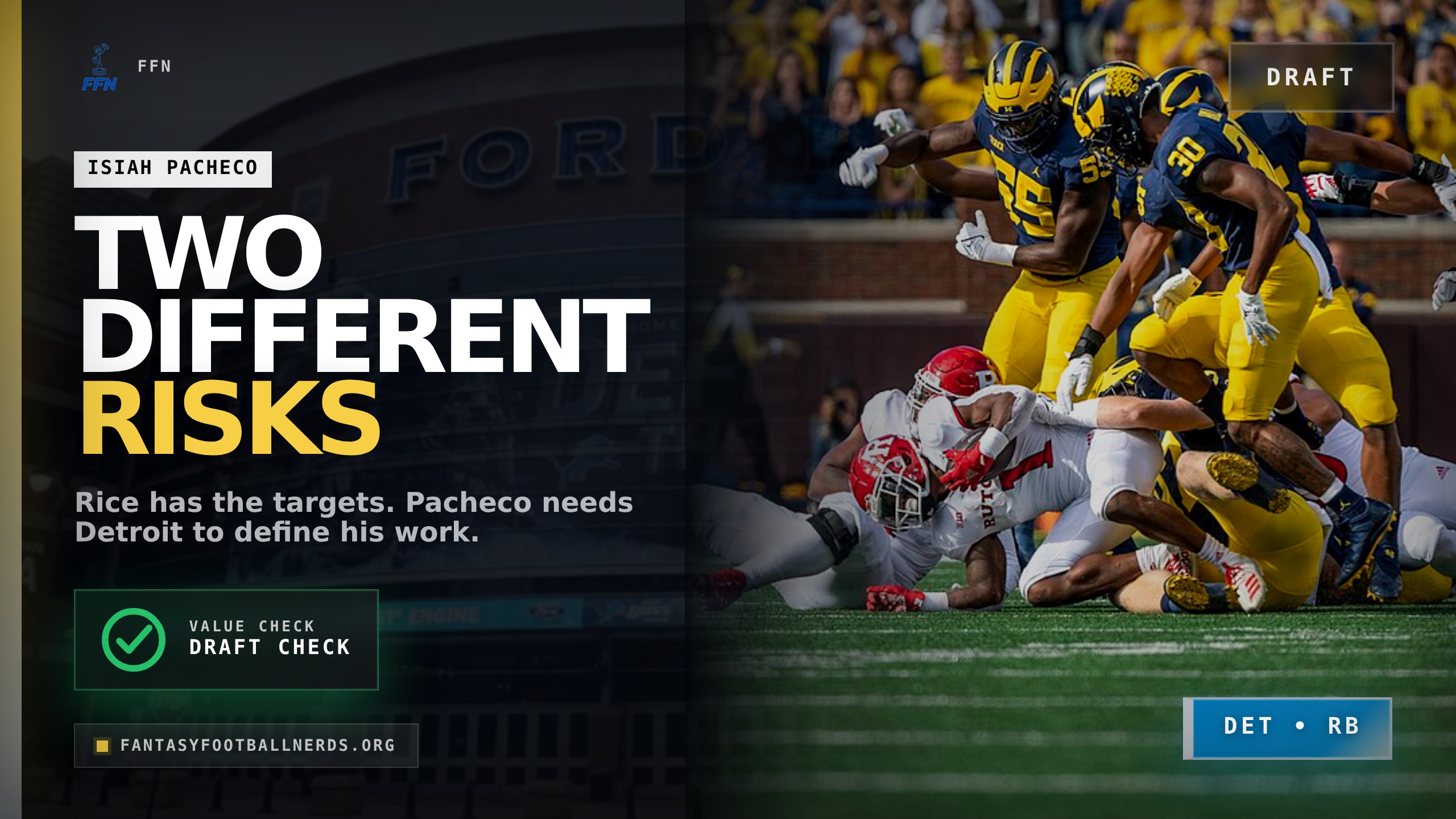 Rashee Rice and Isiah Pacheco Need Different Draft Plans
