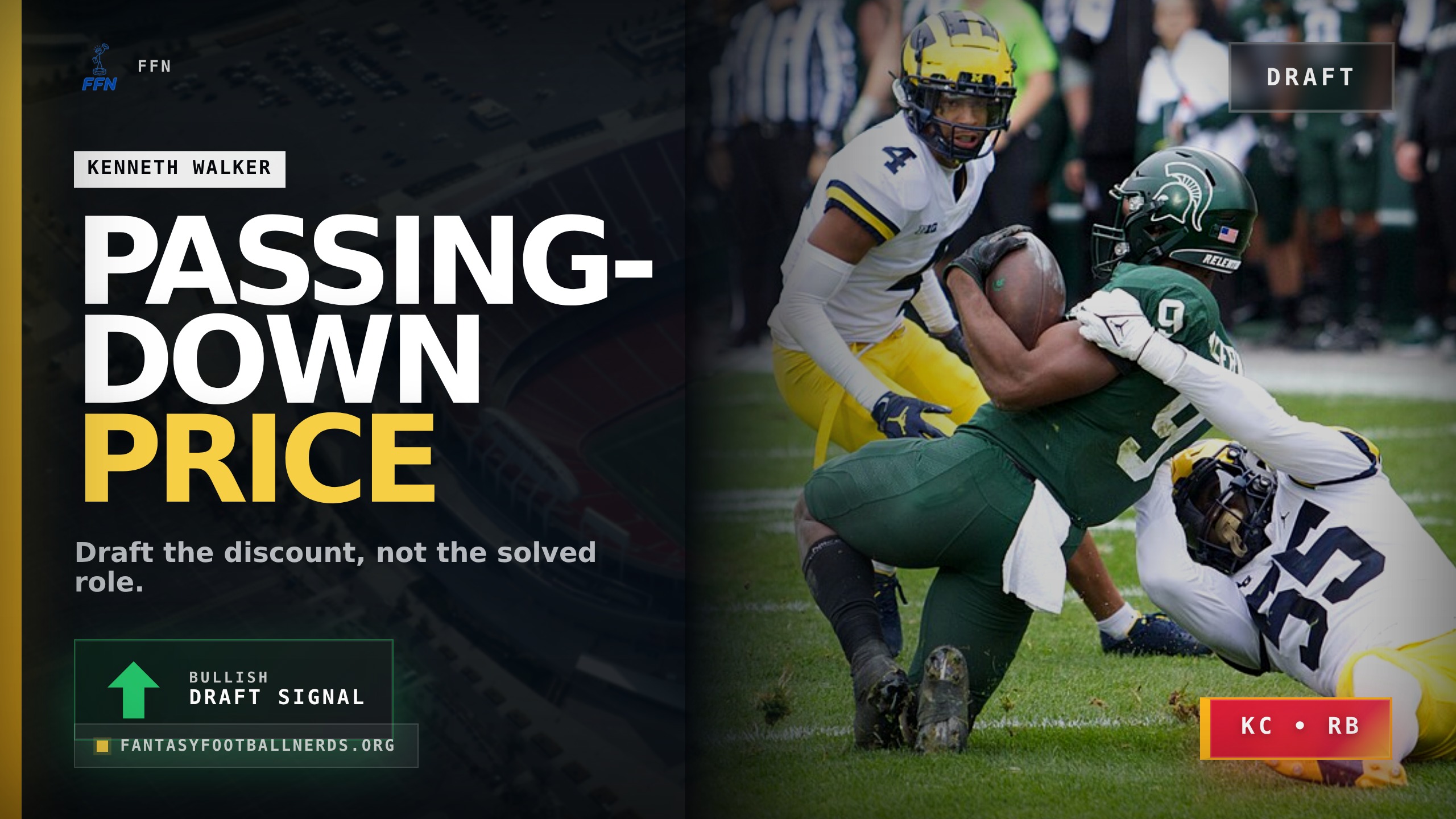 The Kenneth Walker Draft Line Runs Through Passing Downs