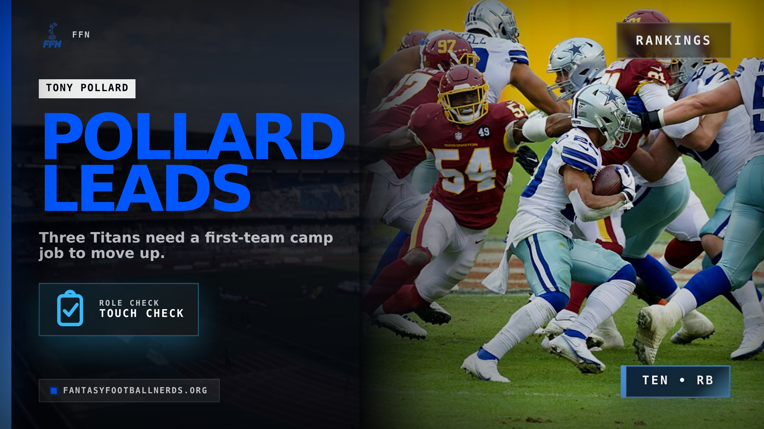 Titans Fantasy Rankings: Pollard Leads the Camp Tiers