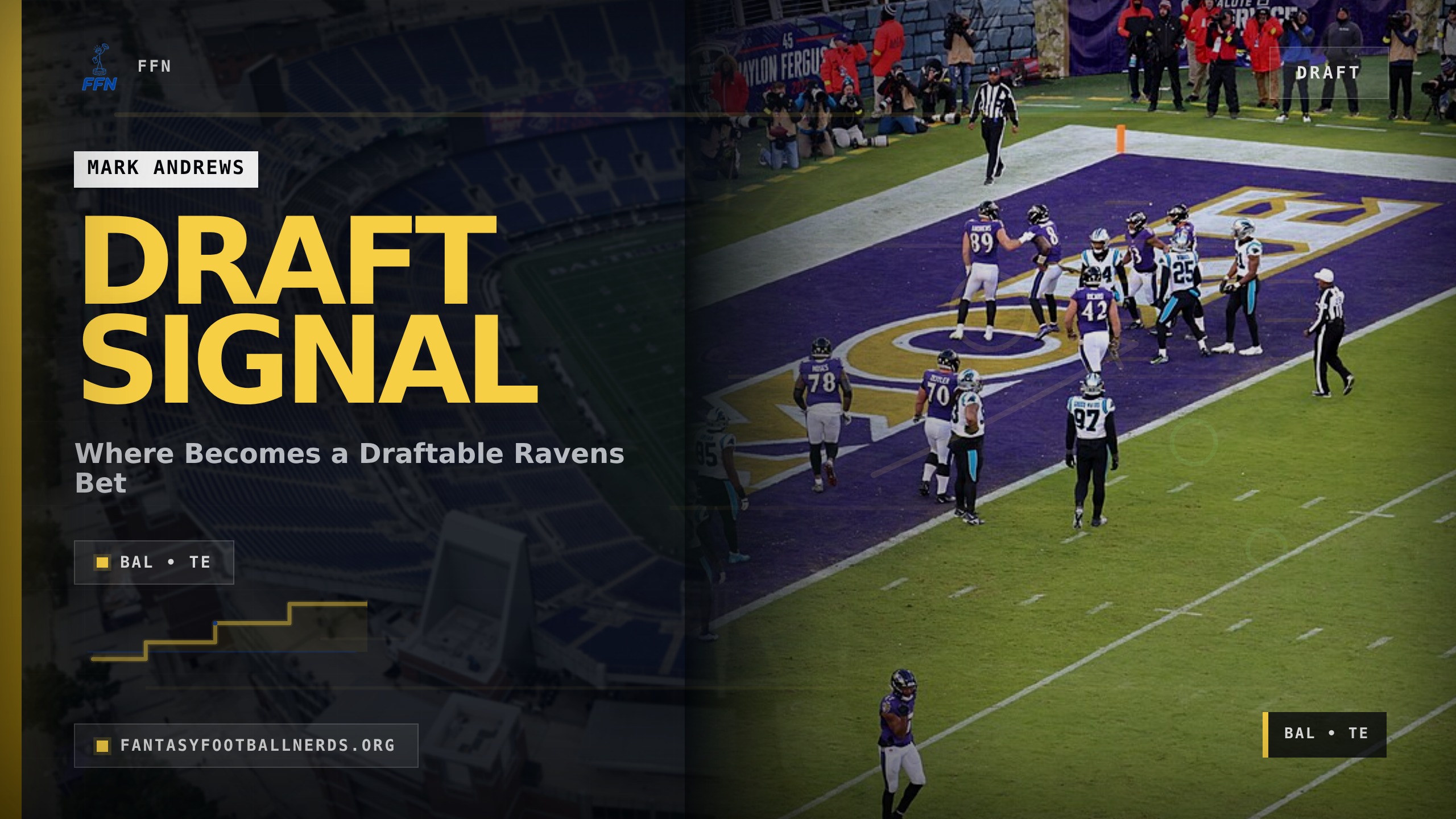 Where Mark Andrews Becomes a Draftable Ravens Bet