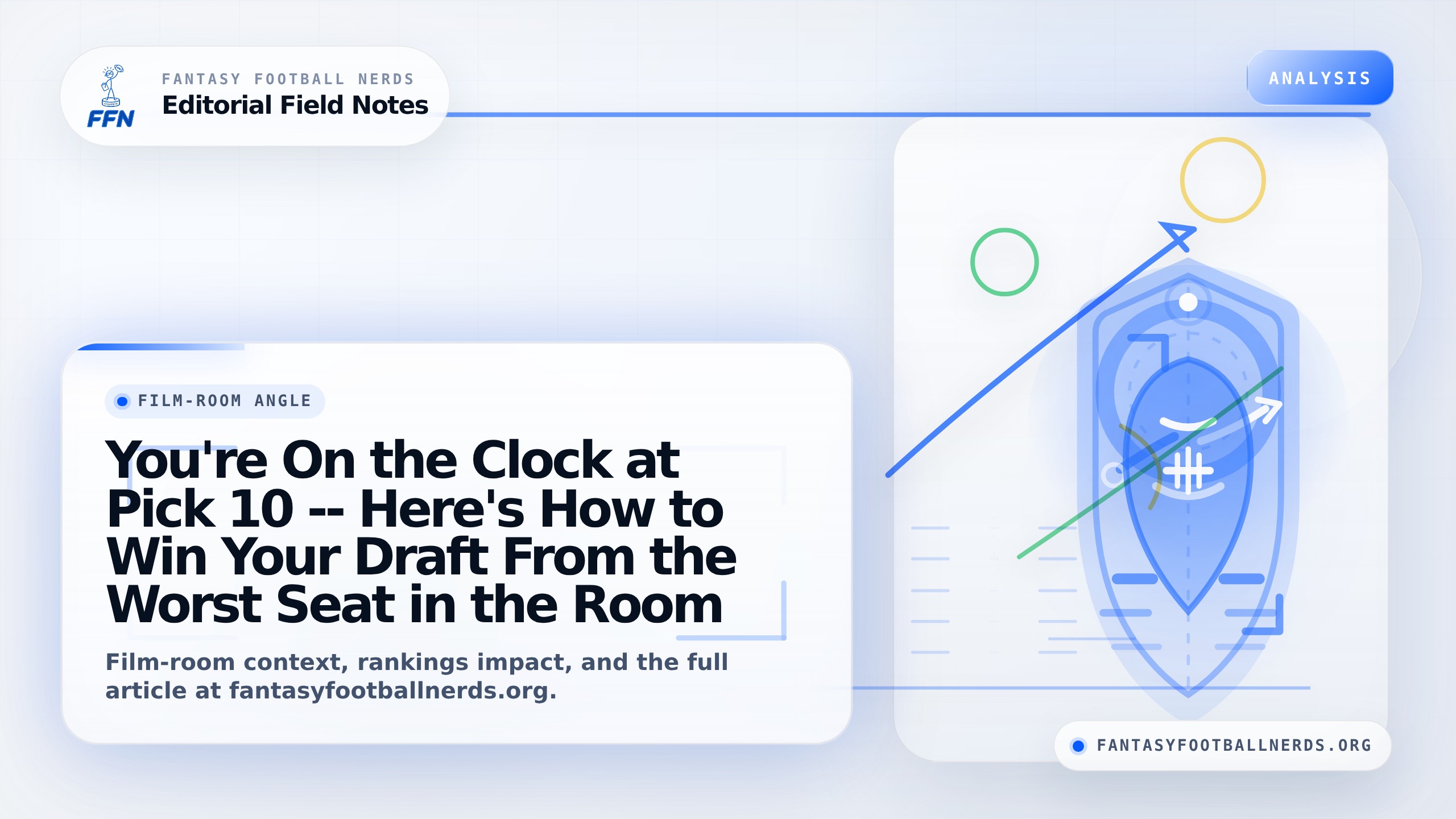 You're On the Clock at Pick 10 -- Here's How to Win Your Draft From the Worst Seat in the Room